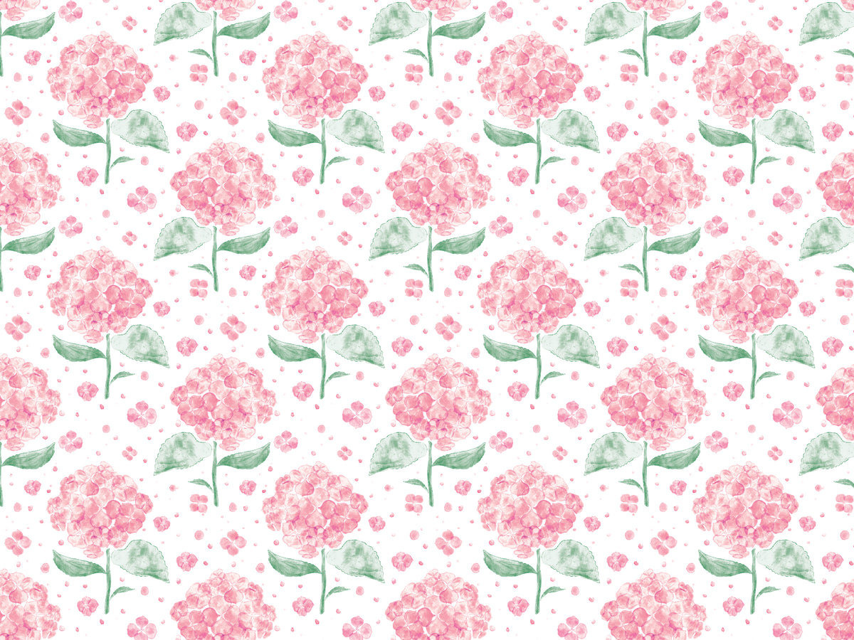 Pink Hydrangea in The Air Wallpaper in your room — zoomed