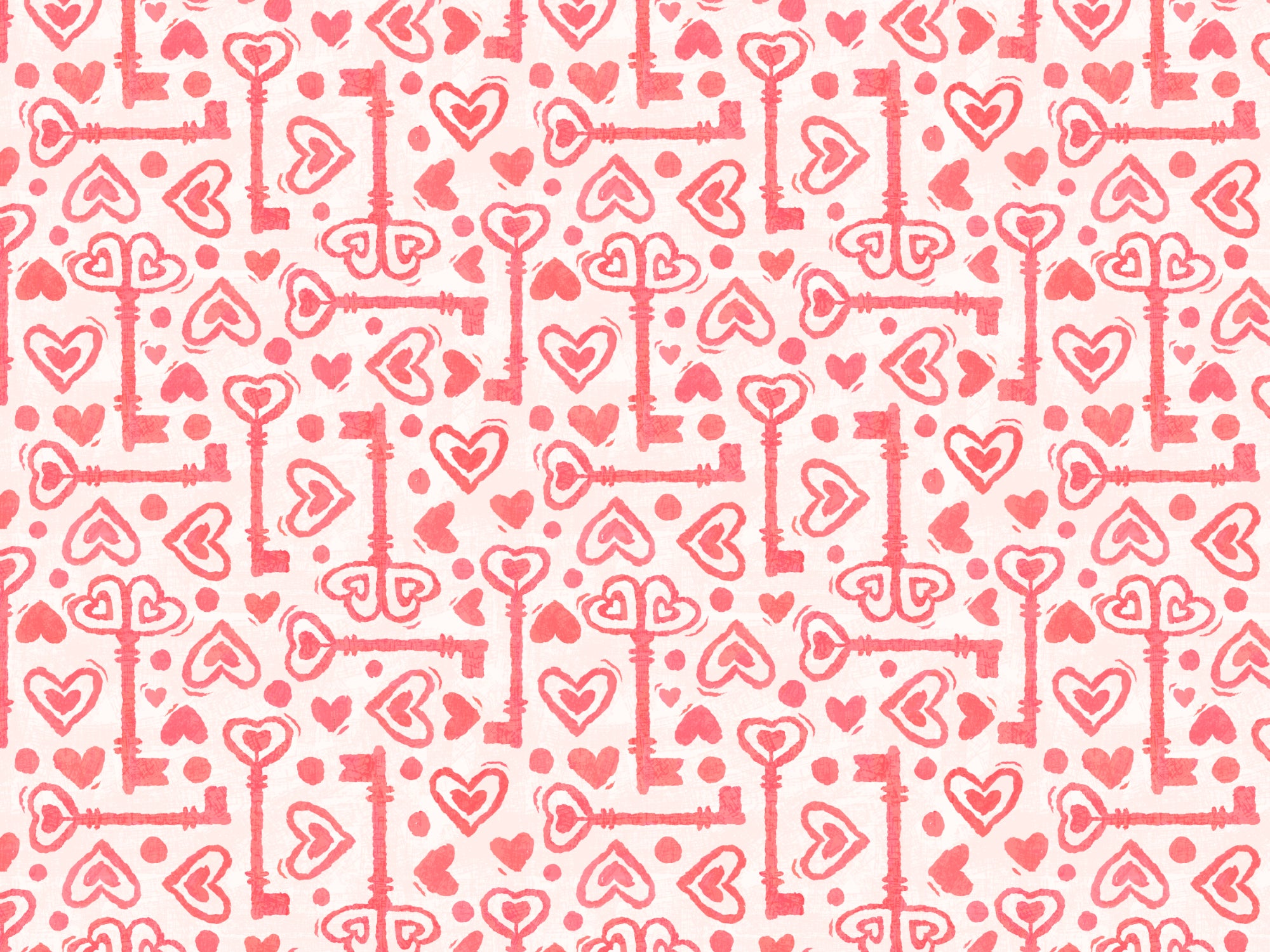 Key to The Heart Pink Wallpaper