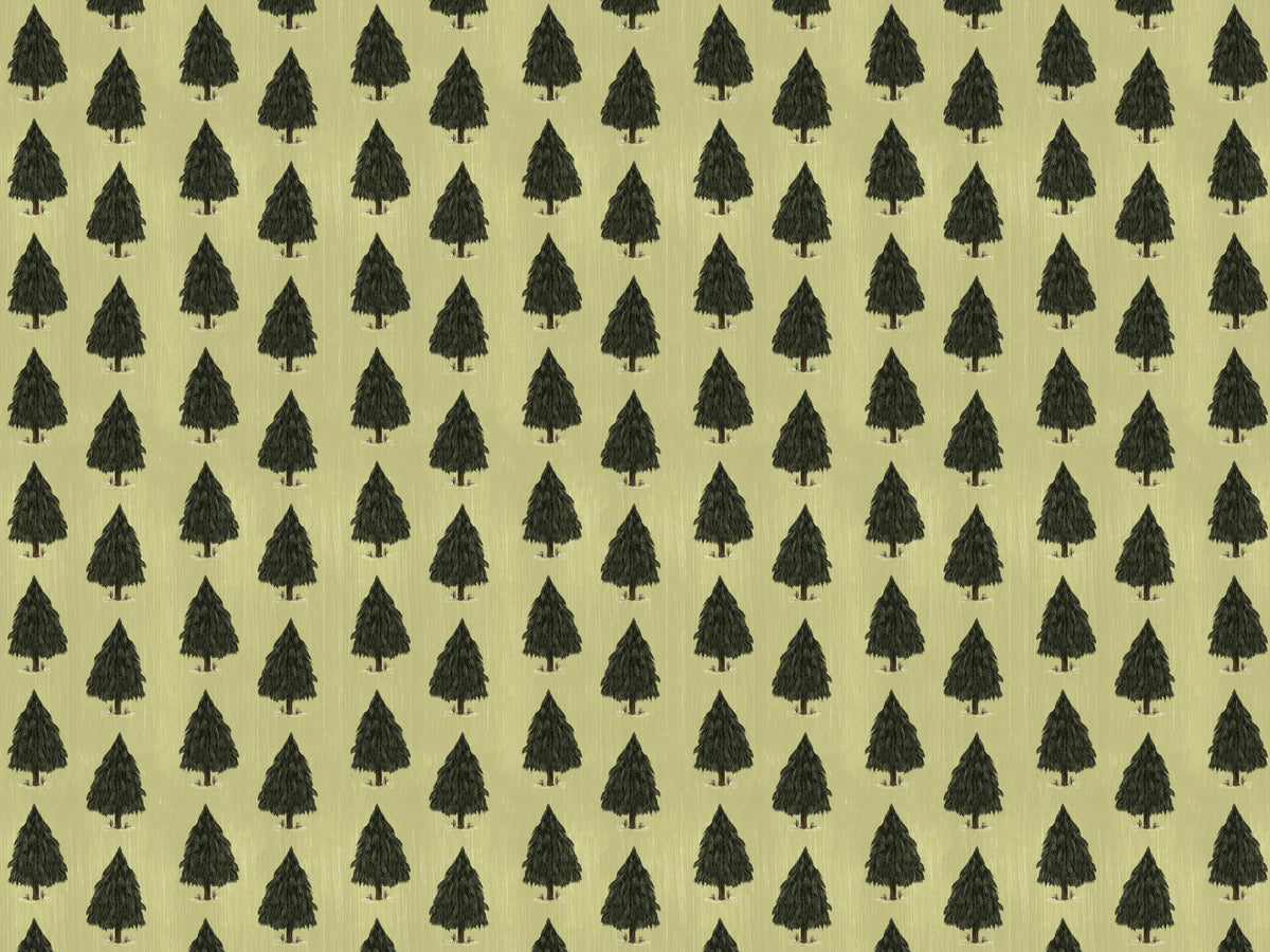 Green Pine Trees Wallpaper in your room