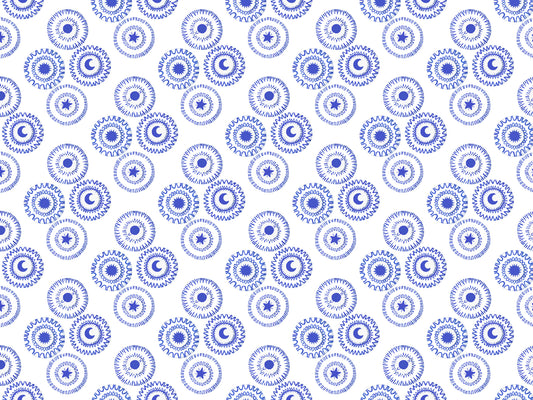 Porcelain Blue Removable Wallpaper