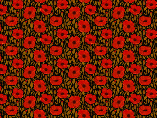 Dark Red Poppy Wallpaper