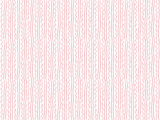 Soft Vines Pink Wallpaper