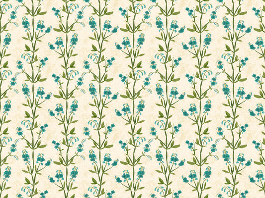 Sweet Peas Blue Wallpaper