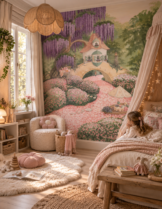 Rosy River Wall Mural