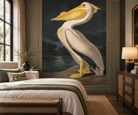 White Pelican Wallpaper Mural
