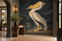 White Pelican Wallpaper Mural