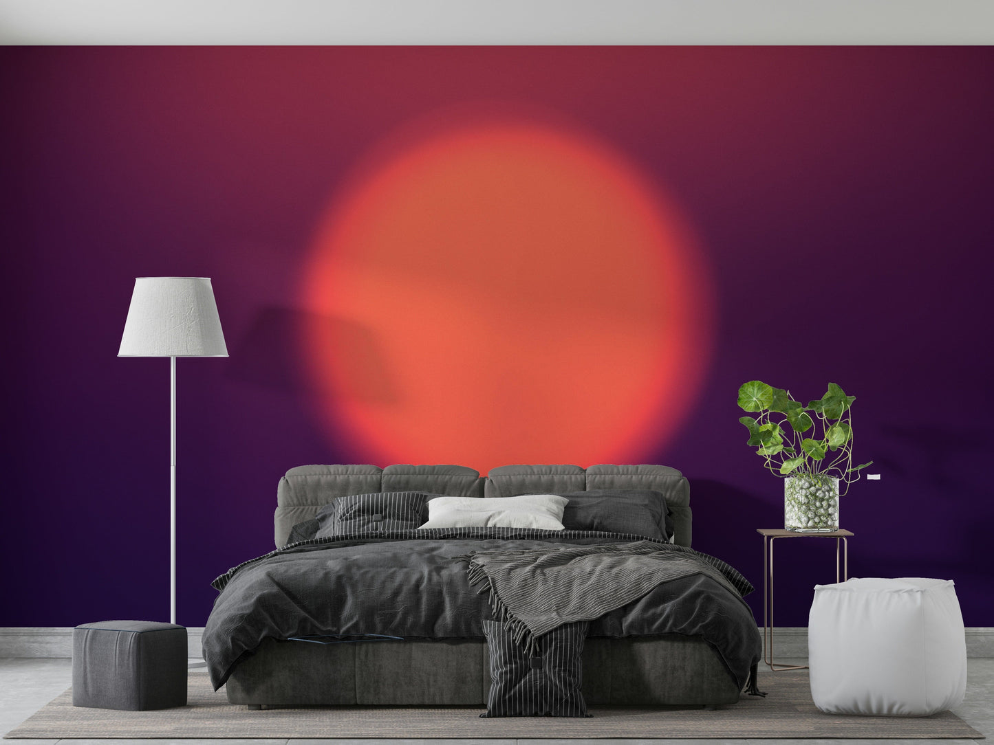 A Farewell to Day abstract mural wallpaper

