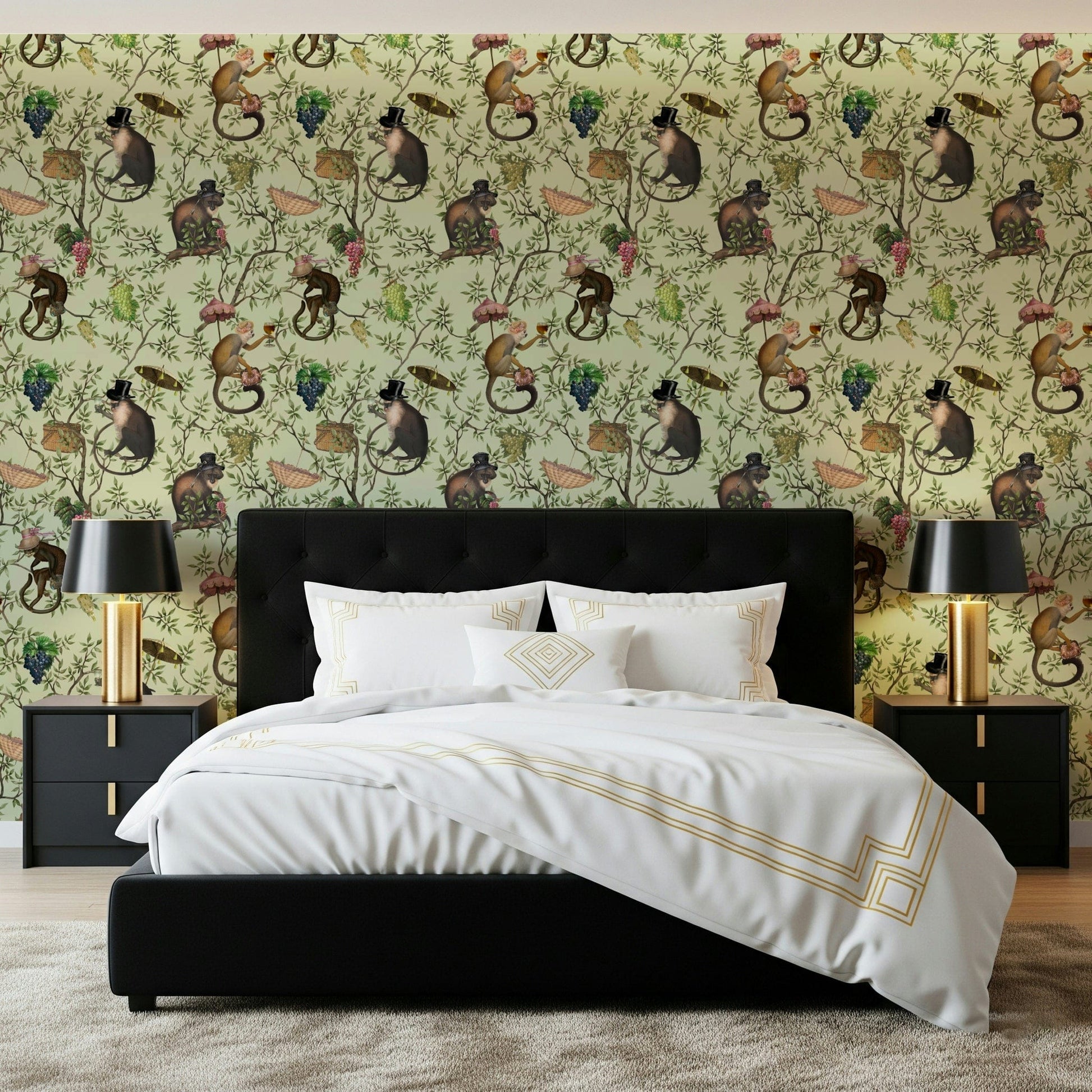 A Primate's Afternoon Tea Wallpaper⁠