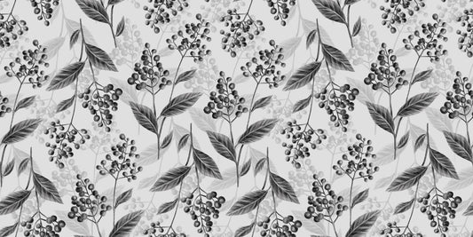 Grey Olives Leaves Mural Wallpaper Mural