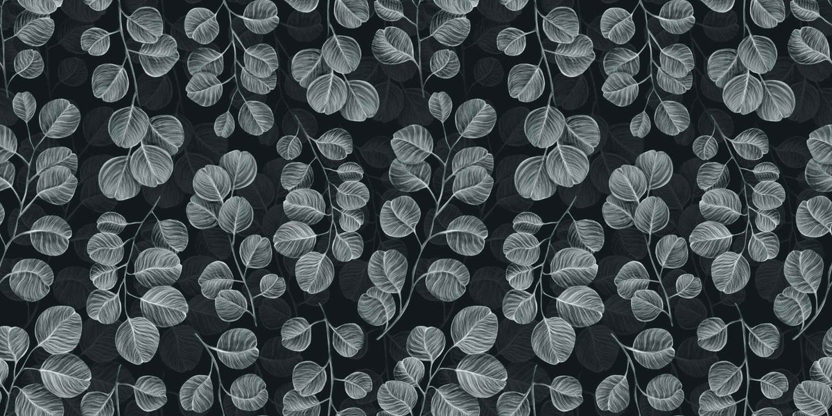 Eucalyptus Gray Leaves wallpaper mural