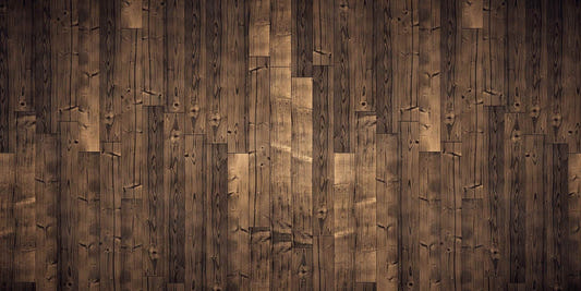 Elegant Solid Dark Brown Oak Wood Wallpaper