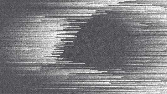 Black and White Glitch Abstract Wall Art Wall Mural