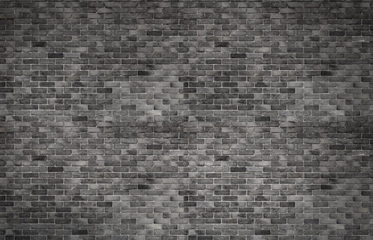 Dark Grey Brick Textured Wallpaper Mural