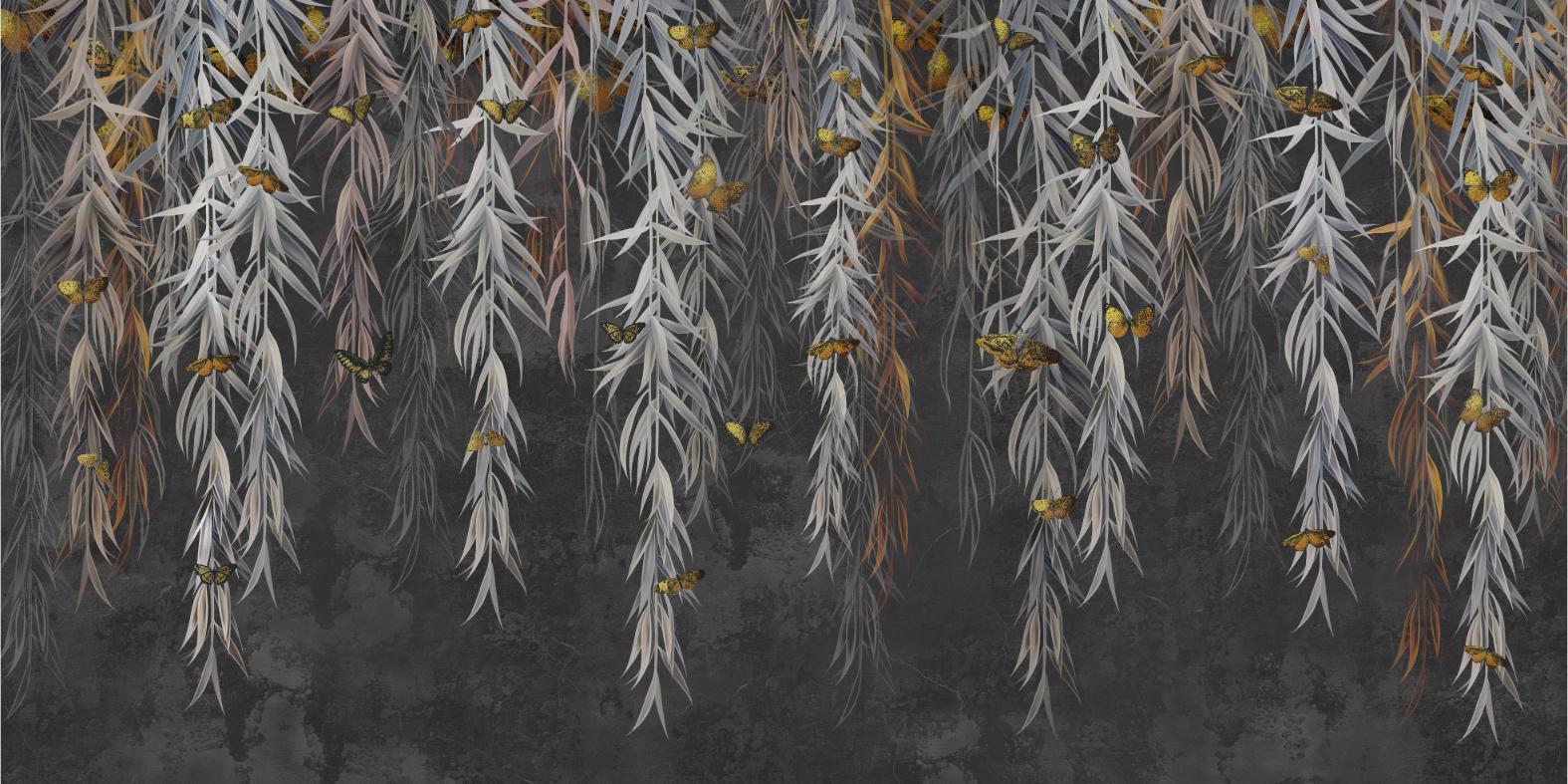 Willow Tree Wallpaper Mural in your room — zoomed