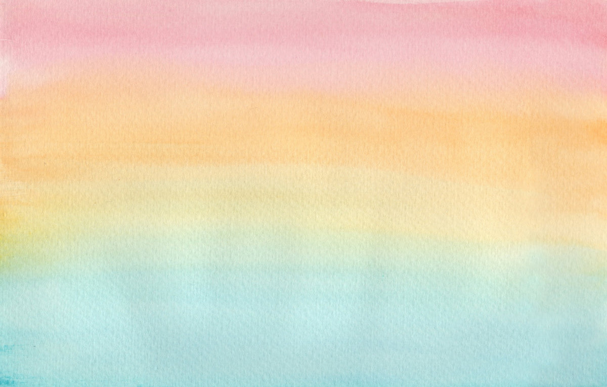 Soft Pastel Watercolor Gradient Wallpaper Mural in your room — zoomed