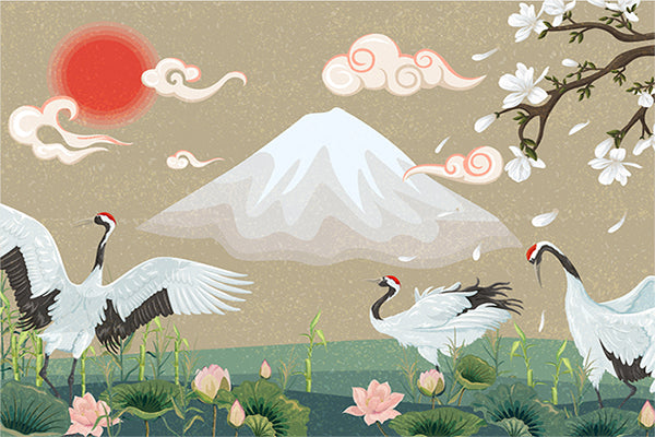 Spring Time Mountainous Wallpaper Mural