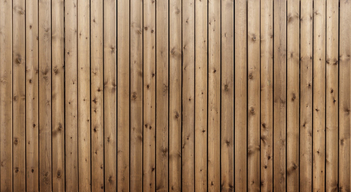 Brown Natural Wooden Striped Wallpaper Mural in your room — zoomed