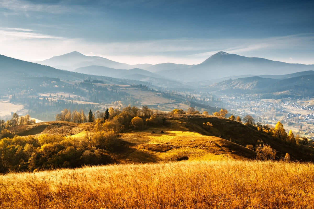 Natural Autumn Mountains Welly Wallpaper Mural in your room