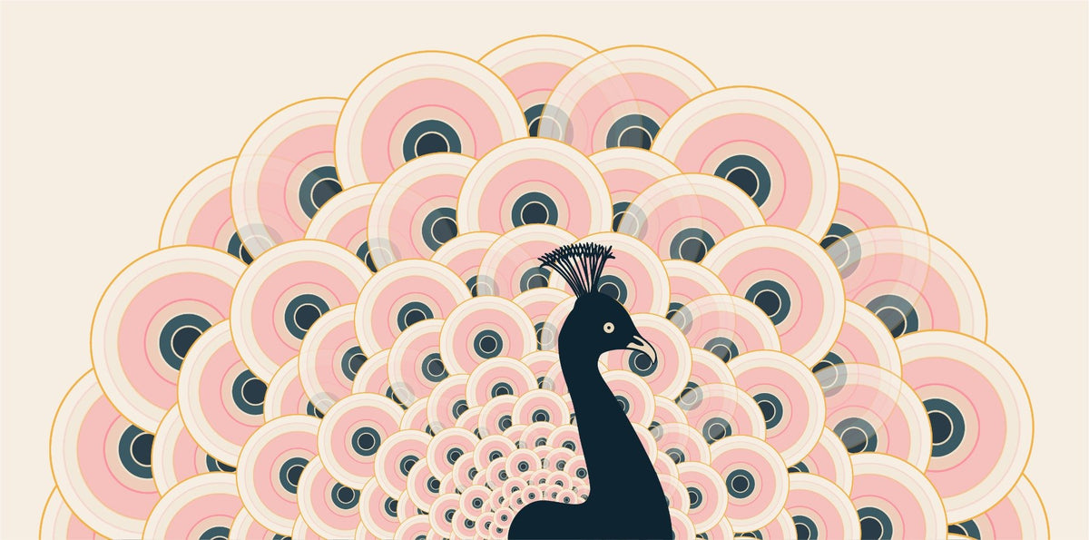 Pink Peacock Wallpaper