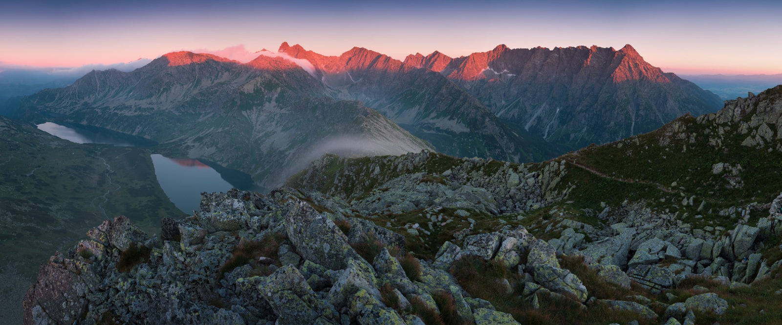 Slovakian Mountain Sunset Wallpaper Mural