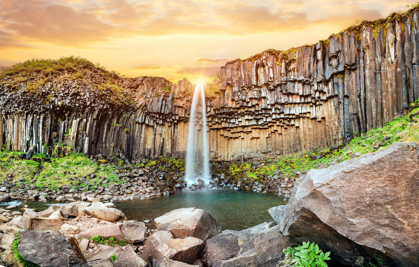 Iceland Waterfall Wallpaper Mural