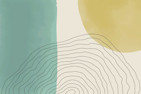 Dual Tone Watercolor Abstract Wallpaper Mural