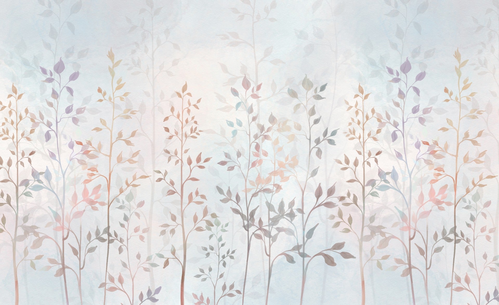 Colorful Field Long Grass Wallpaper Mural in your room — zoomed