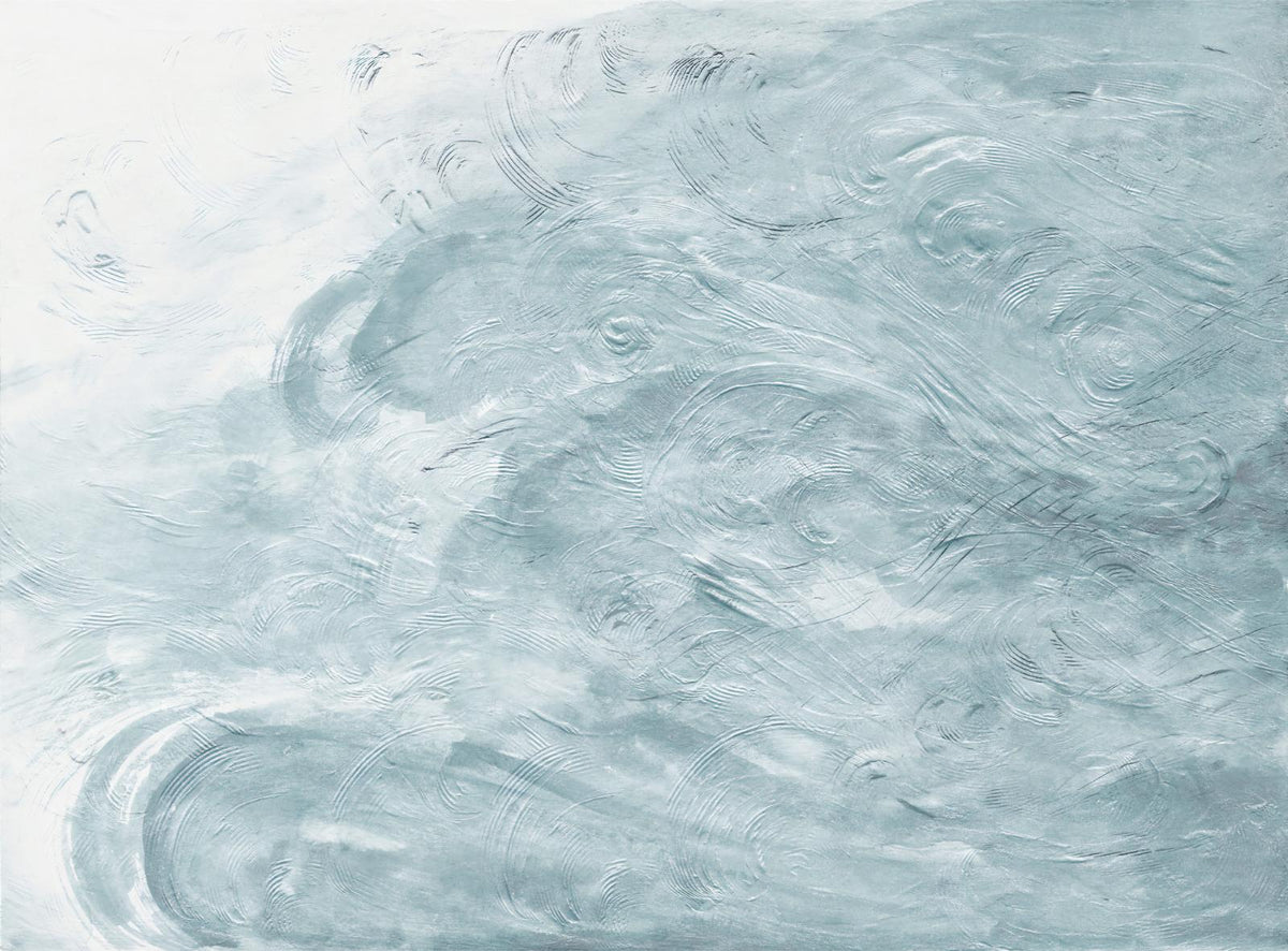 Watercolor Blue Waves Wallpaper Murals in your room