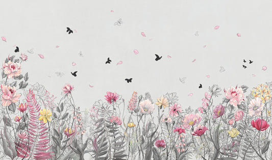 Serene Floral Orchard Wallpaper Murals