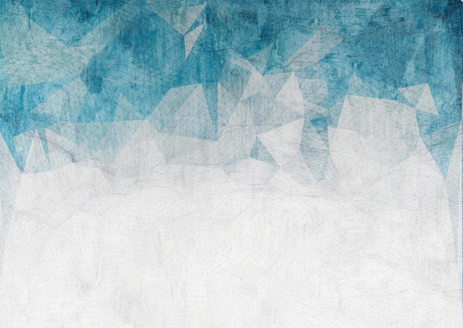 Crumbled Blue Color Wallpaper Murals