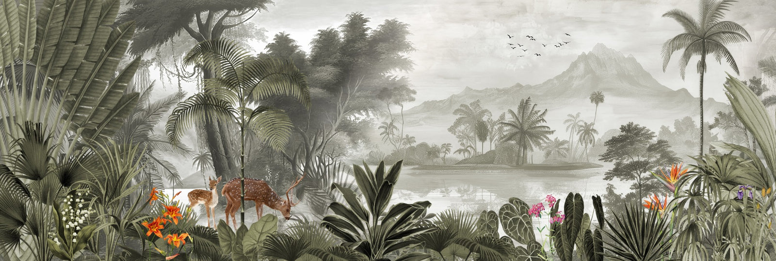 Mughal Kingdom Royal Jungle Wallpaper Murals