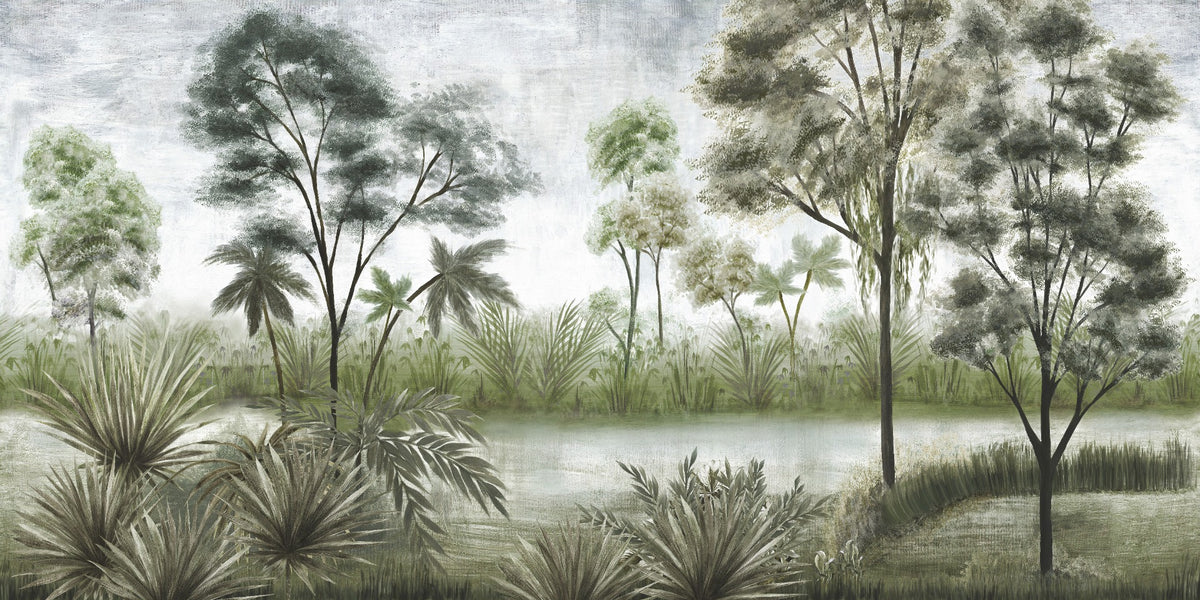 Mystic Forest Dining Room Wallpaper Mural in your room