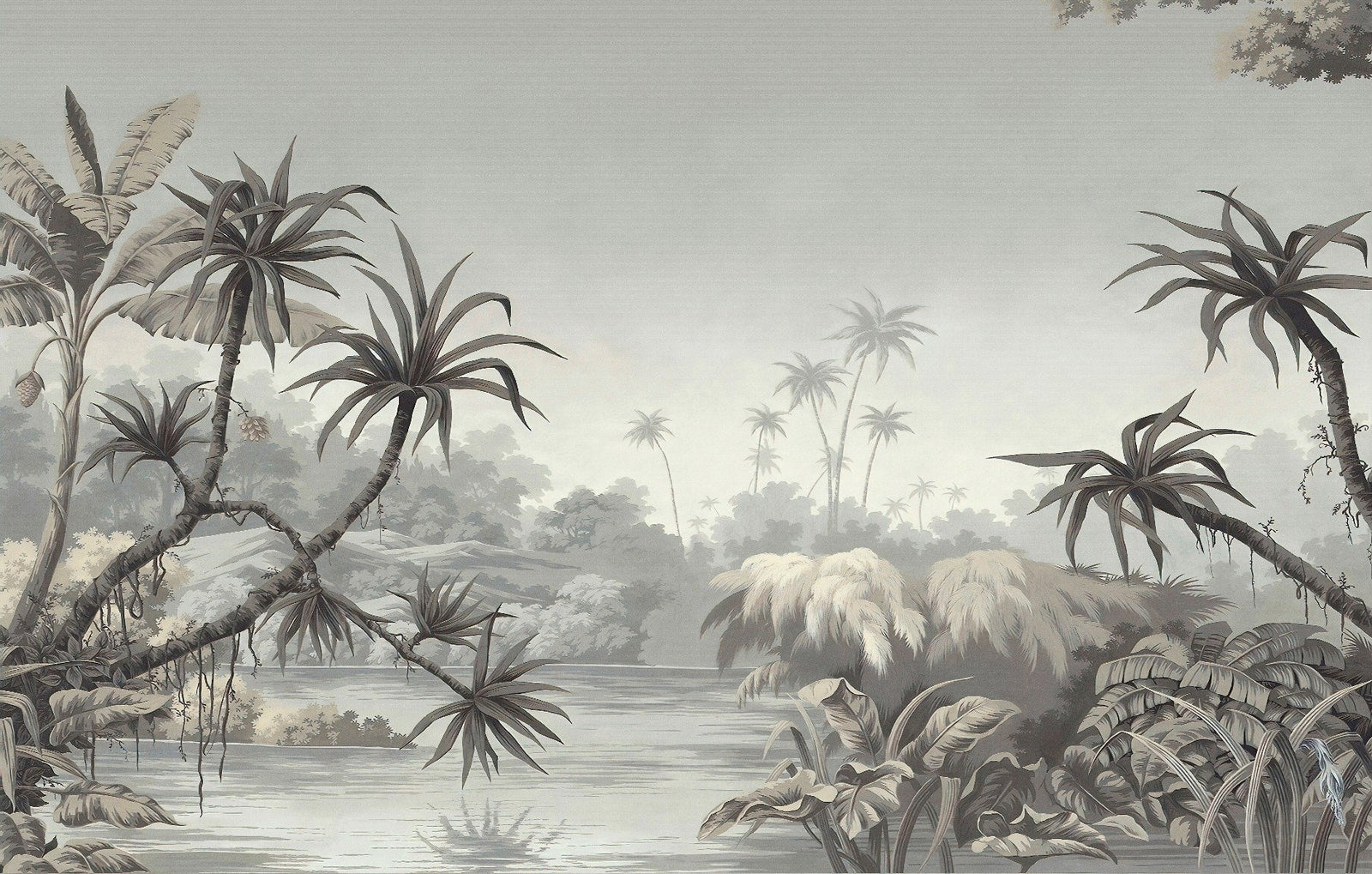 Tropical Countryside Wallpaper Murals