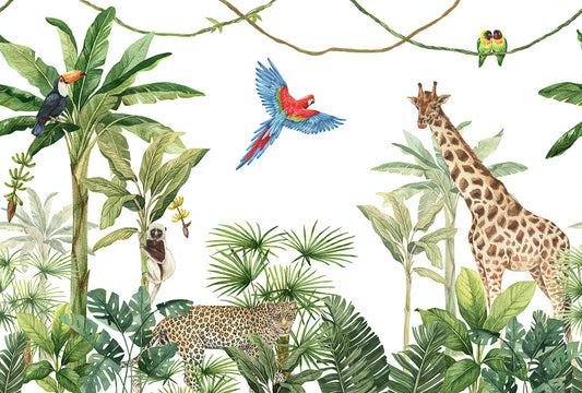 Animals Kingdom & Plants Wallpaper Mural