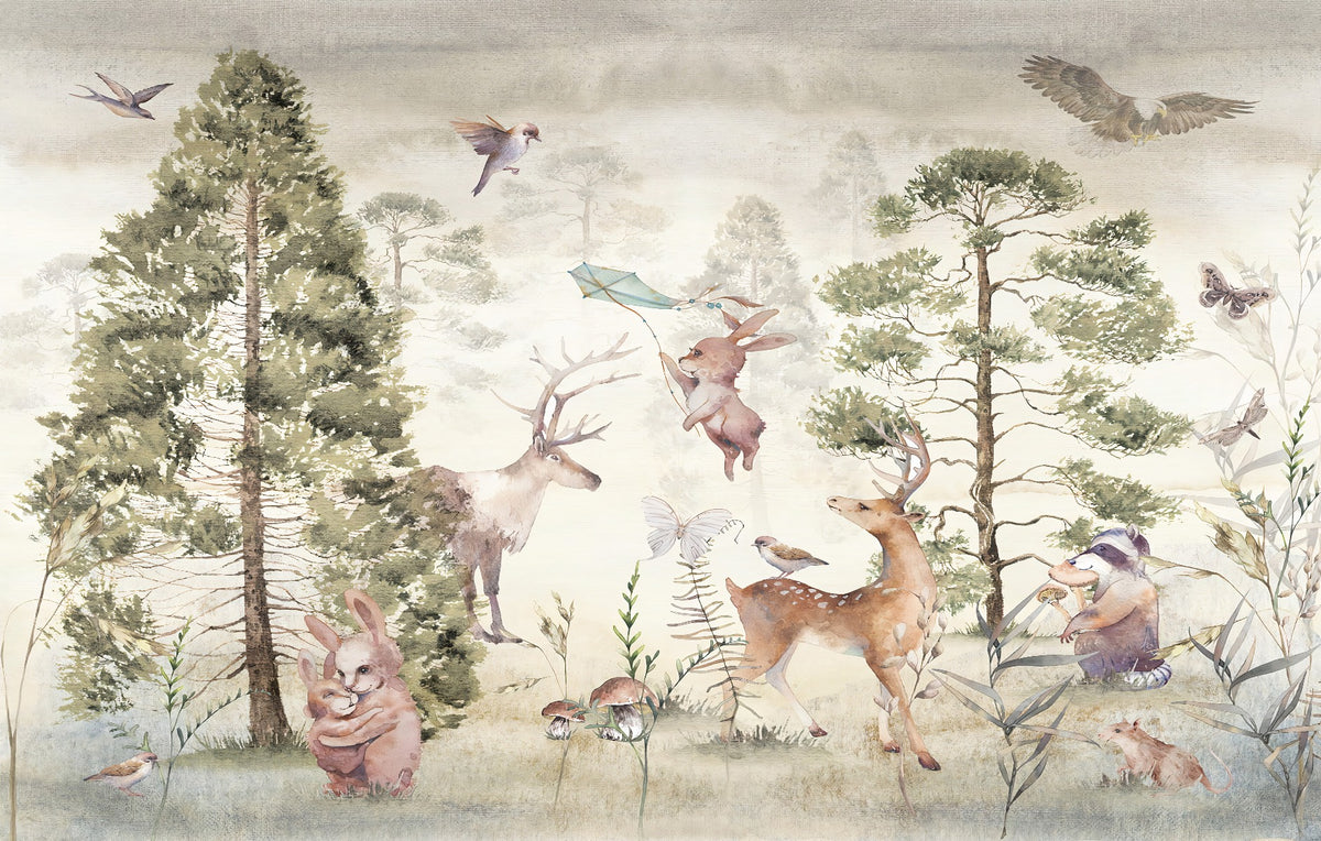 Graceful Deer & Animals Wallpaper Murals in your room