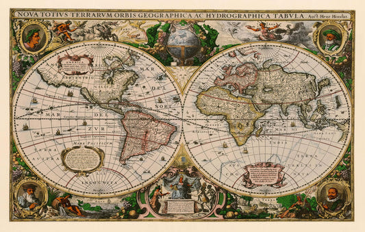Old Vintage World Map Wallpaper murals