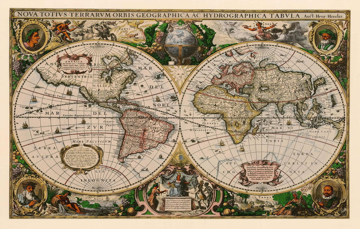 Old Vintage World Map Wallpaper murals