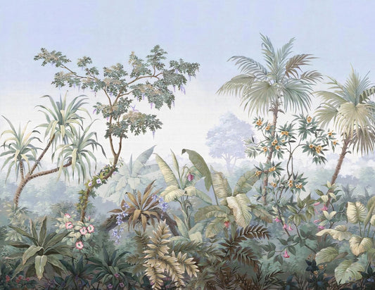 Dense Watercolor Jungle wallpaper
