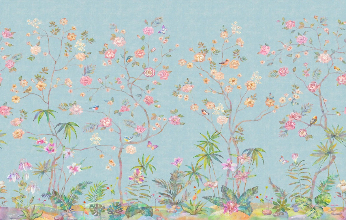Colorful Chinoiserie Wallpaper in your room
