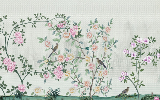 Garden Flowers Based Wallpaper Murals
