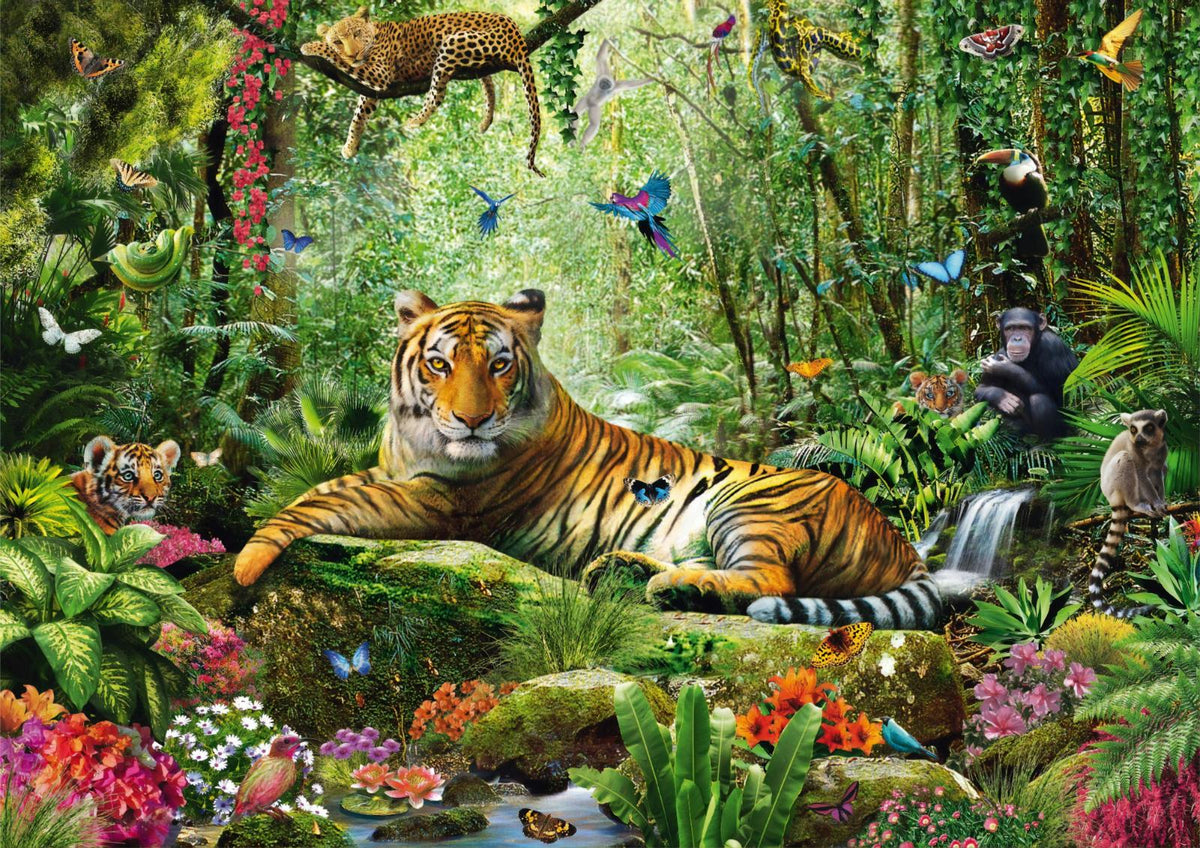 Royal Tiger View Of Jungle Wallpaper Murals in your room — zoomed