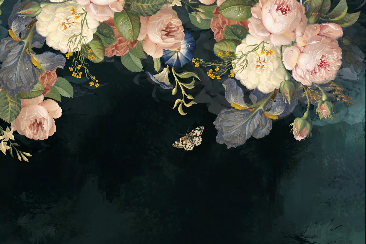 Floral Arch Wallpaper Murals in your room — zoomed