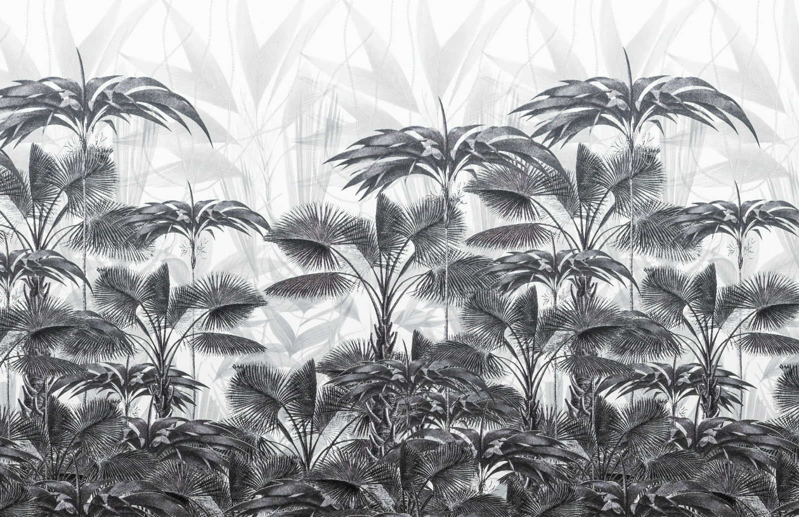 Bushy Tranquil Palms Wallpaper Murals