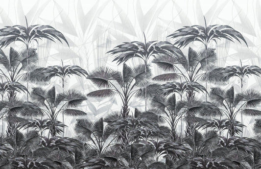 Bushy Tranquil Palms Wallpaper Murals