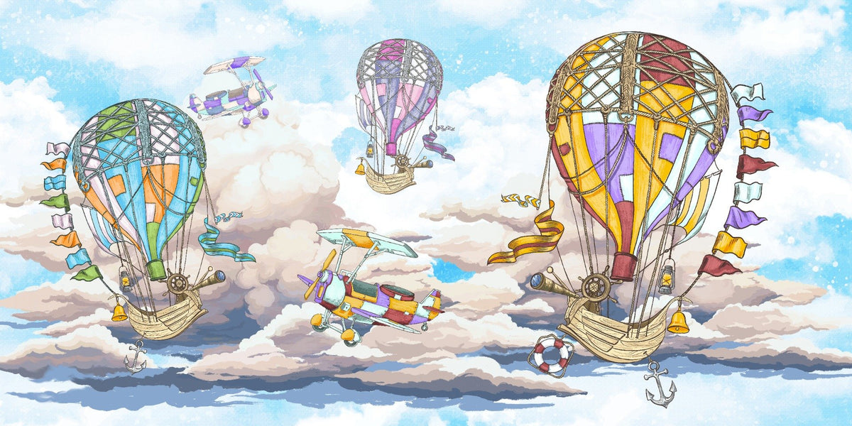 Sky & Hot Air Balloons Wallpaper & Wall Mural in your room