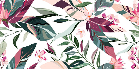 Tropical Leaflets wallpaper mural