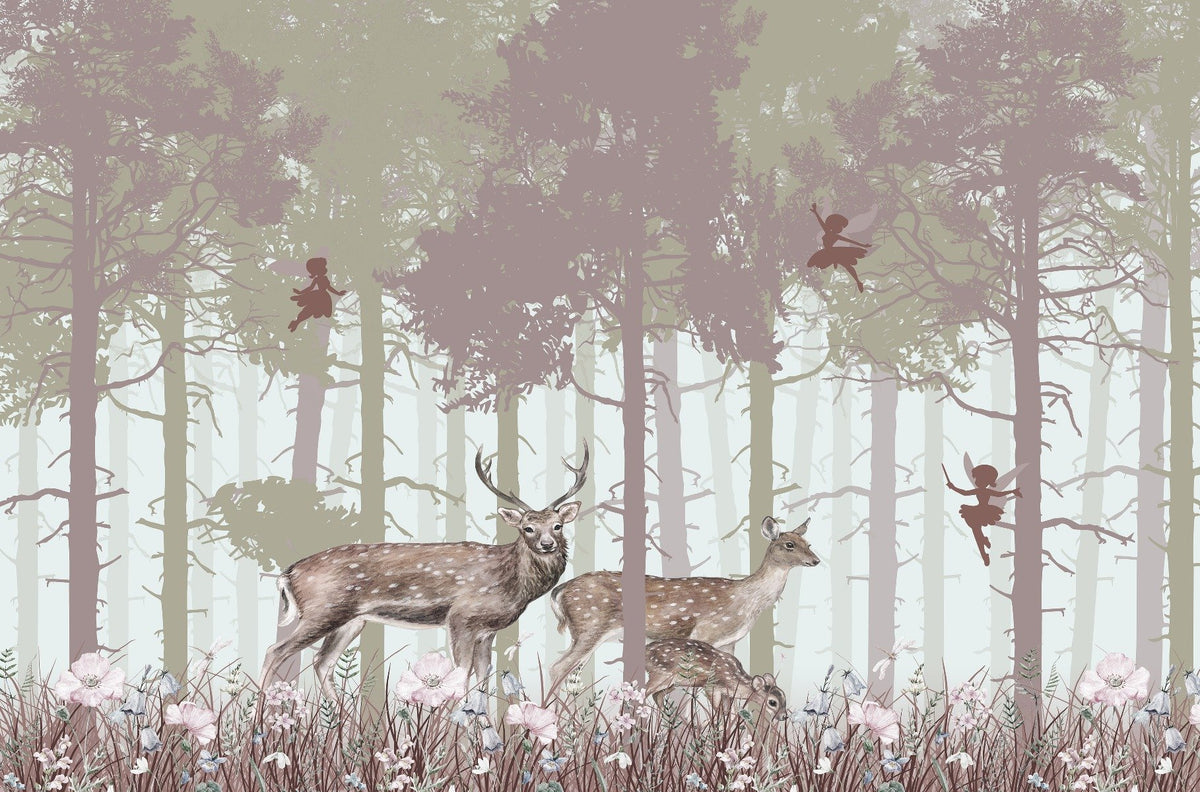 Surreal Fairies Wood Wallpaper Murals in your room