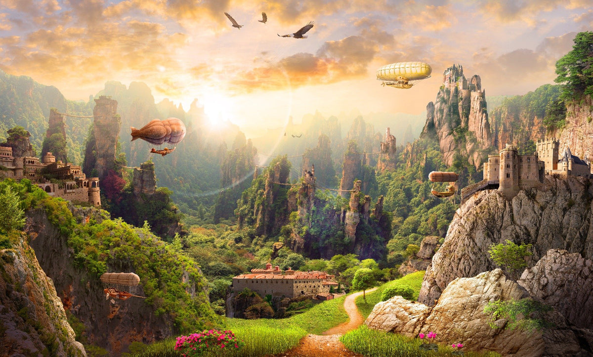 The scenic beauty of nature Kingdom Wallpaper in your room — zoomed