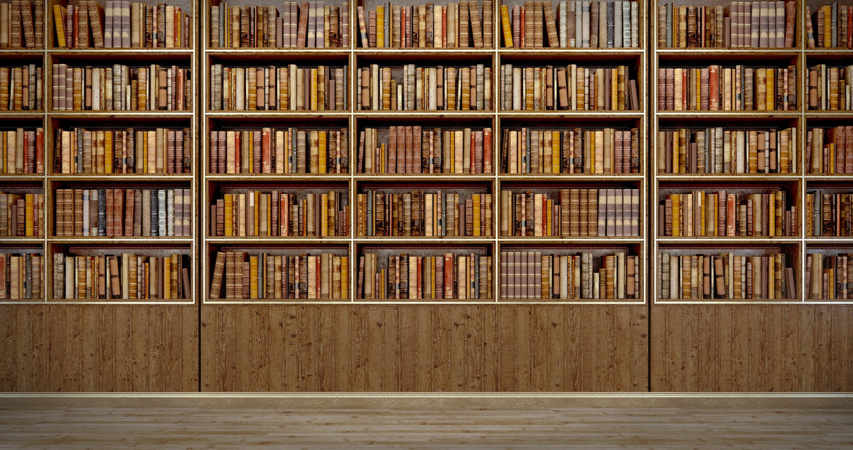 Library Bookcase wallpaper mural