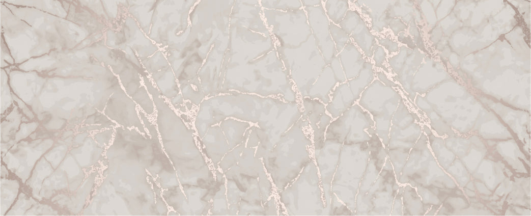 Pink Gold Marble Metallic Wallpaper Mural in your room — zoomed
